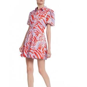 NEW ONE33 SOCIAL zebra fit & flare dress in lilac